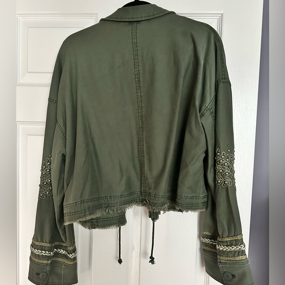 Free People Extreme Cropped Military Jacket - Picture 7 of 8